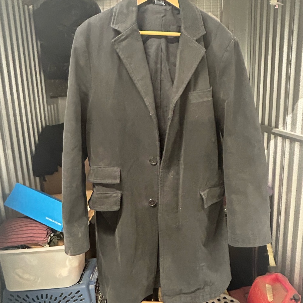 French Connection Classic Gray Winter Trench Coat